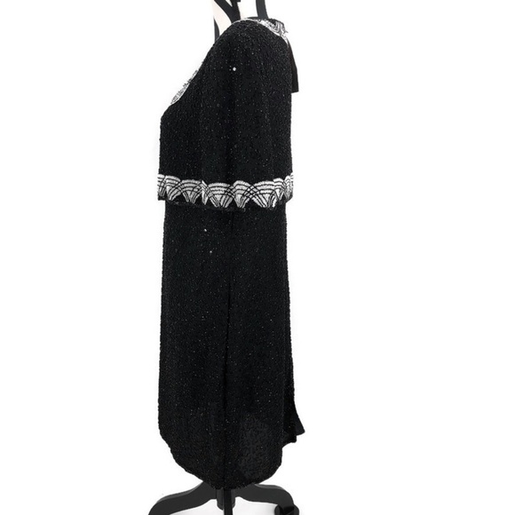 NWT Brilliante by J.A. Vintage Beaded Sequin Dress - Picture 7 of 12